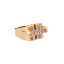 Charger l'image dans la galerie, Bague Tank en or jaune et diamants