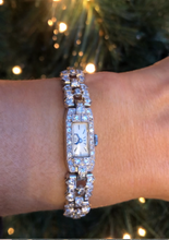 Charger l'image dans la galerie, Montre platine et diamants 1930