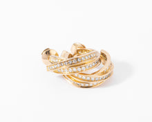 Charger l'image dans la galerie, Boucles d'oreilles or jaune et diamant de la maison Cartier modèle Trinity