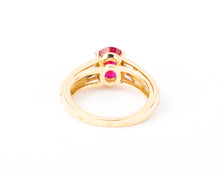 Charger l'image dans la galerie, Bague or jaune ornée d'un rubis Birman