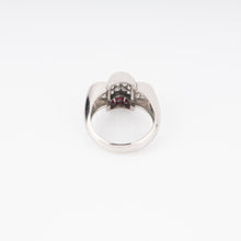 Charger l'image dans la galerie, Bague platine et diamant ornée de rubis qualibrés