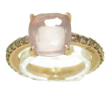 Charger l'image dans la galerie, Bague signée Pomellato modèle baby en quartz rose - adalgyseboutique