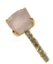 Charger l'image dans la galerie, Bague signée Pomellato modèle baby en quartz rose - adalgyseboutique