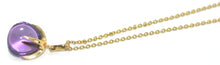 Charger l'image dans la galerie, Collier de la maison Pomellato modèle Veleno en or rose et améthyste - adalgyseboutique