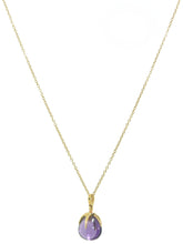 Charger l'image dans la galerie, Collier de la maison Pomellato modèle Veleno en or rose et améthyste - adalgyseboutique