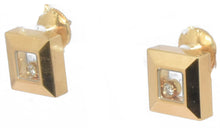 Charger l'image dans la galerie, Paire de boucles d'oreilles Chopard jaune et diamants