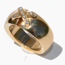 Charger l'image dans la galerie, Bague Chaumet or jaune et diamants Doubles liens