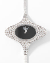 Charger l'image dans la galerie, Montre ovale Or gris diamants Chopard année 1970