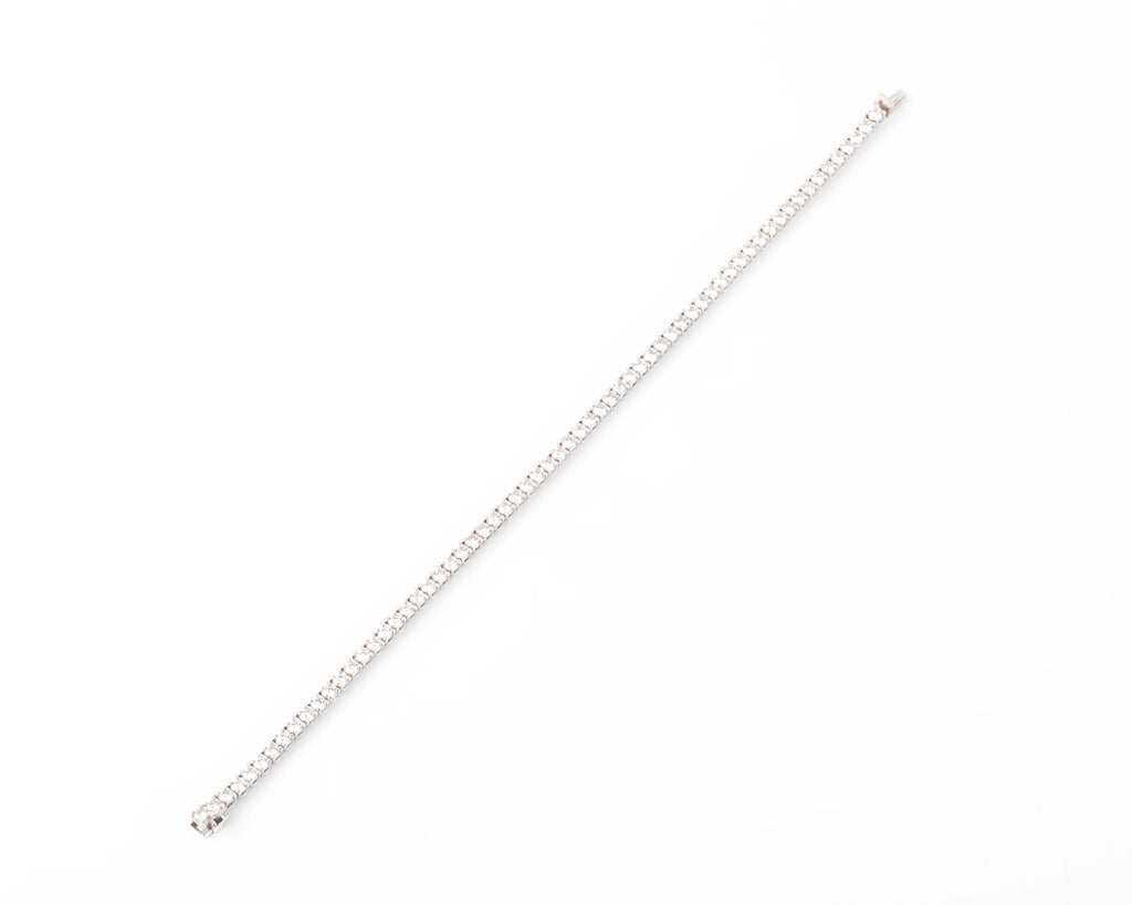 Bracelet Rivière en Or gris orné de diamant