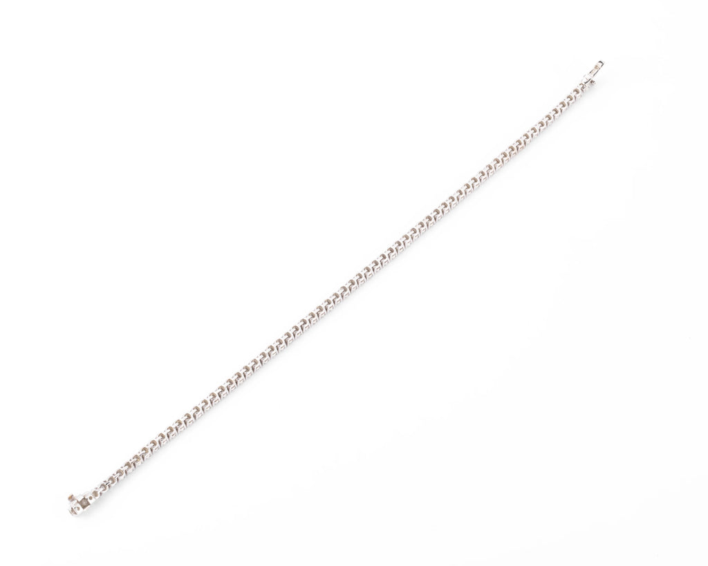 Bracelet Rivière en Or gris orné de diamant