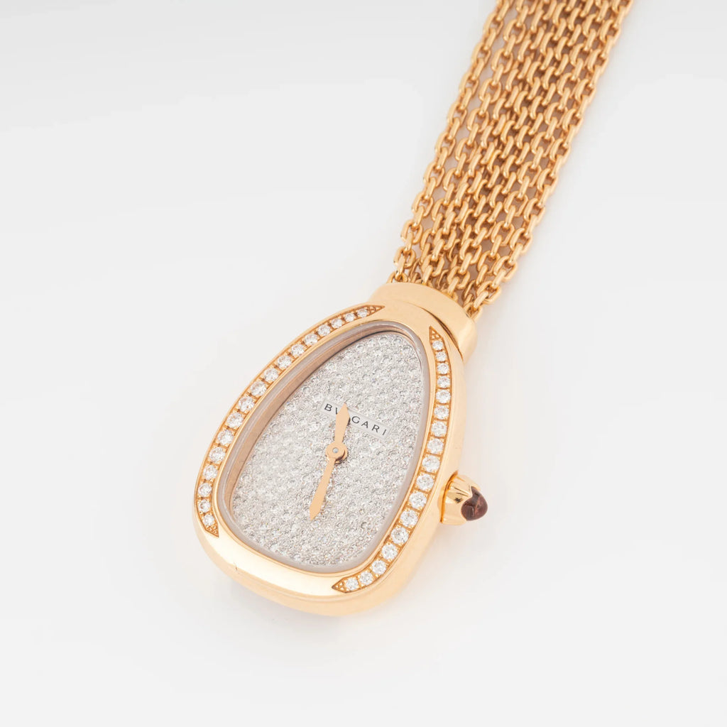 Montre Bvlgari collection Serpenti en or rose