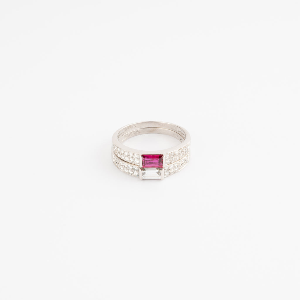 White gold rings from Van Cleef & Arpels