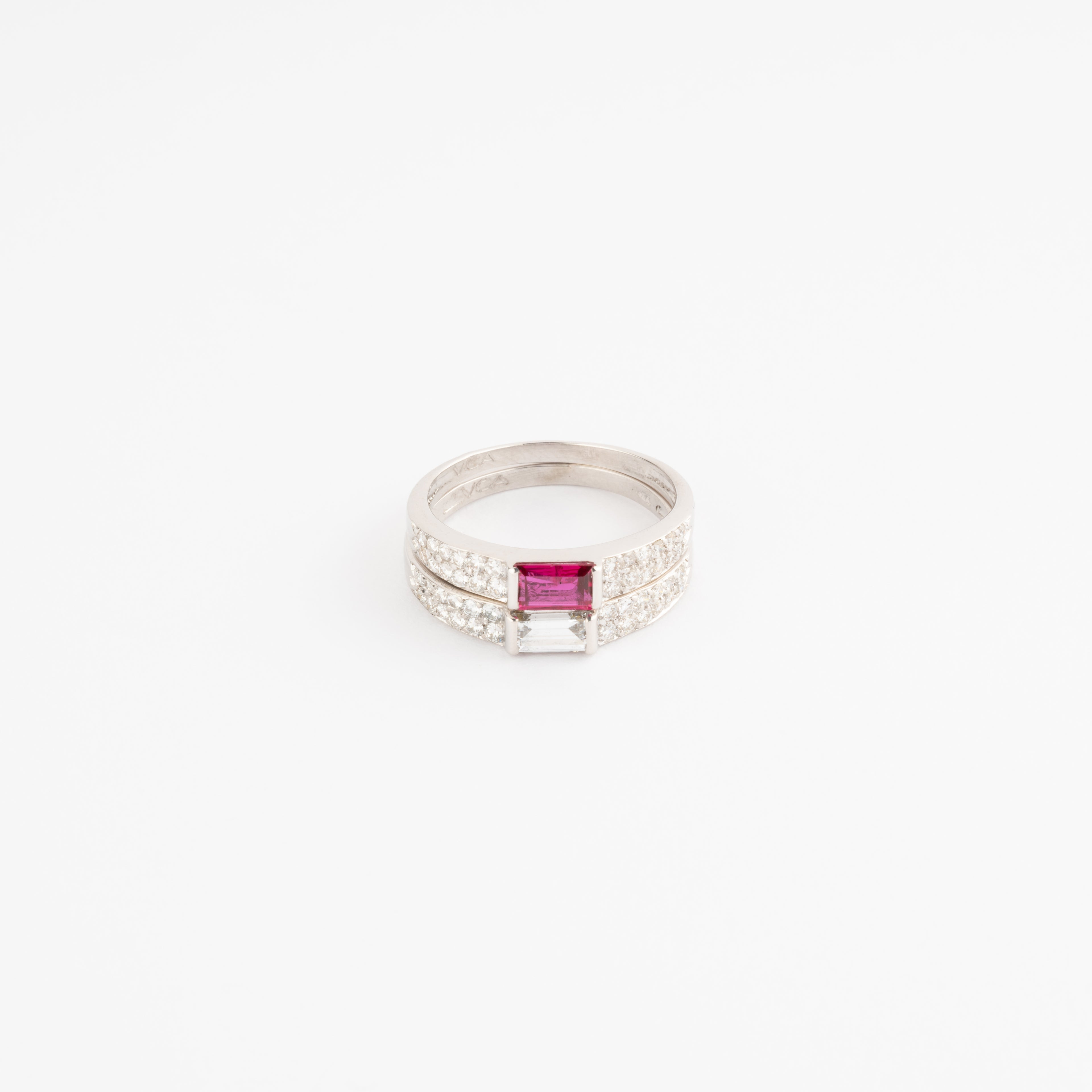 White gold rings from Van Cleef & Arpels