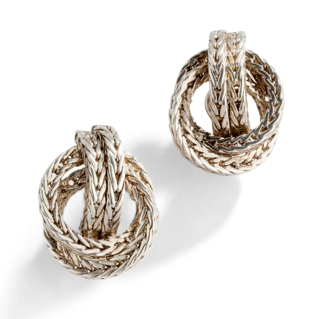 Paire de boucle d’oreille en n a regent collection vendome de la maison Hermès
