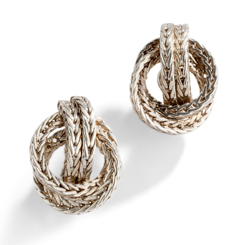 Paire de boucle d’oreille en n a regent collection vendome de la maison Hermès