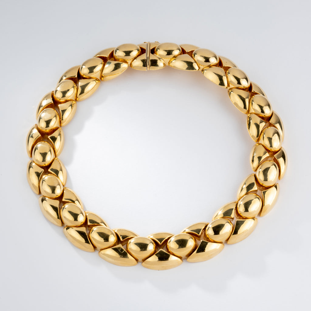 Collier or jaune maillon