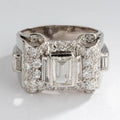 Art Deco Platinum and Diamond Ring