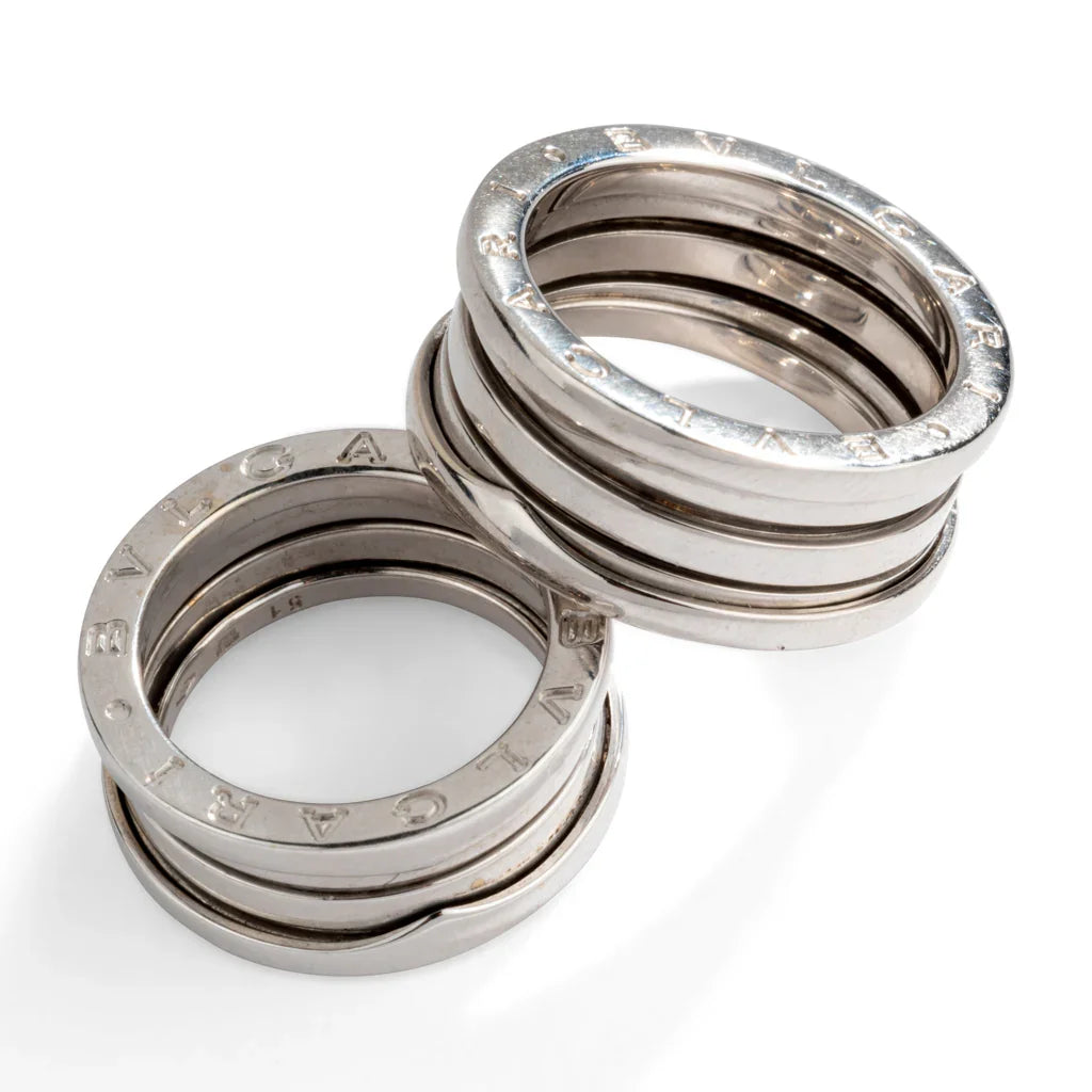 Bvlgari B.Zero1 medium model ring in white gold