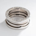 Bvlgari B.Zero1 medium model ring in white gold