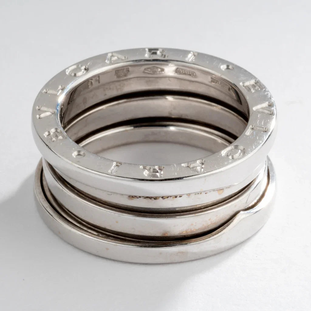 Bvlgari B.Zero1 medium model ring in white gold