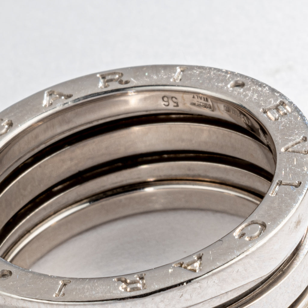 Bvlgari B.Zero1 medium model ring in white gold