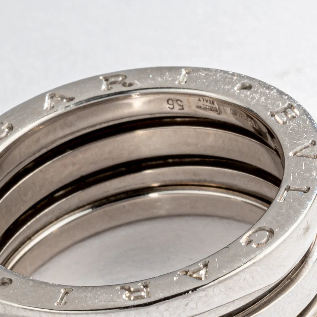 Bvlgari B.Zero1 medium model ring in white gold