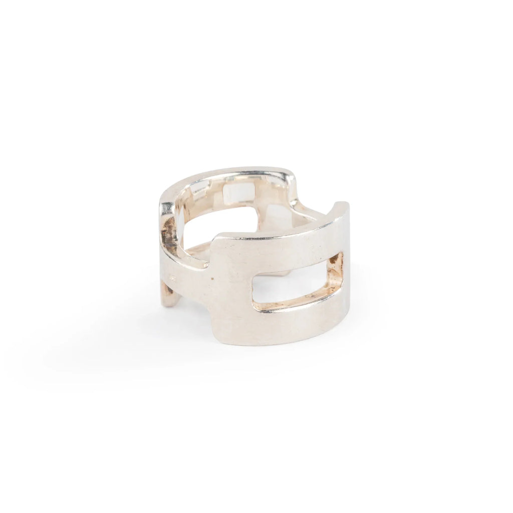 Hermès silver ring