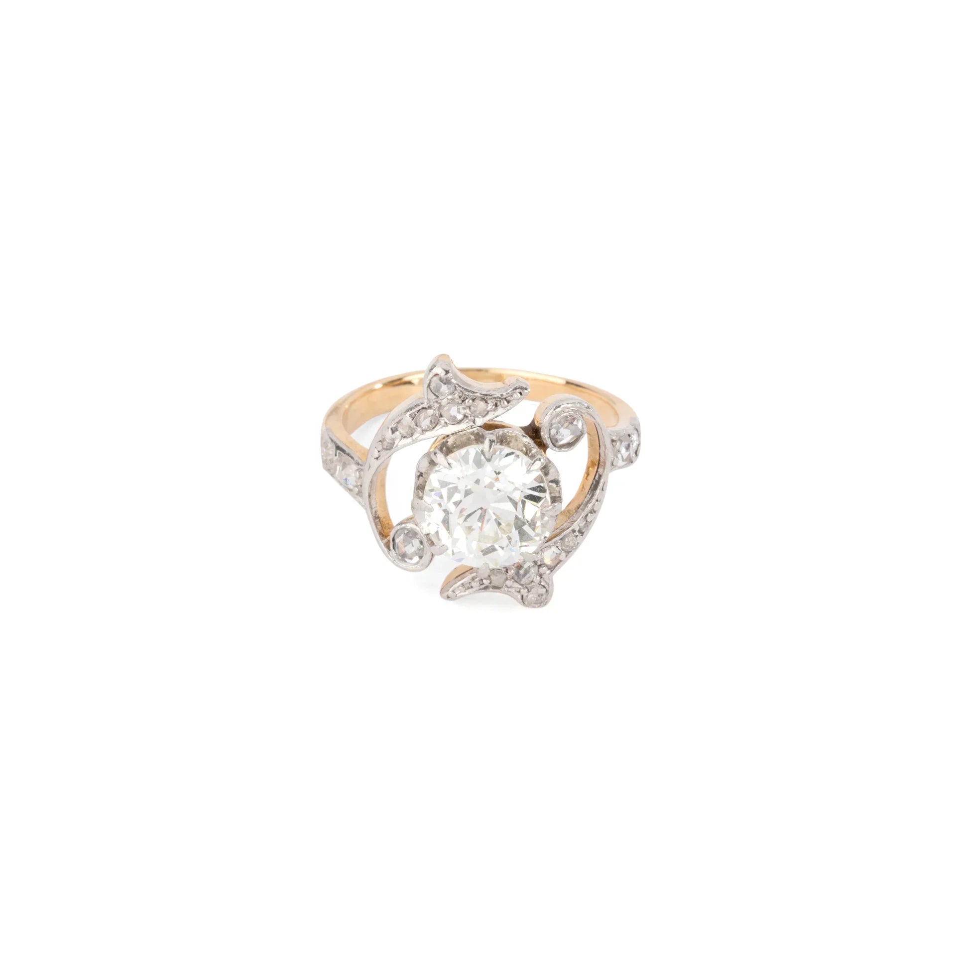 Bague solitaire Napoléon III