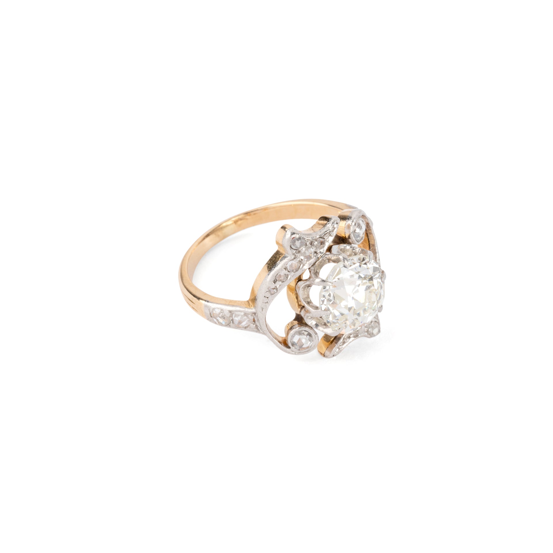 Napoleon III solitaire ring