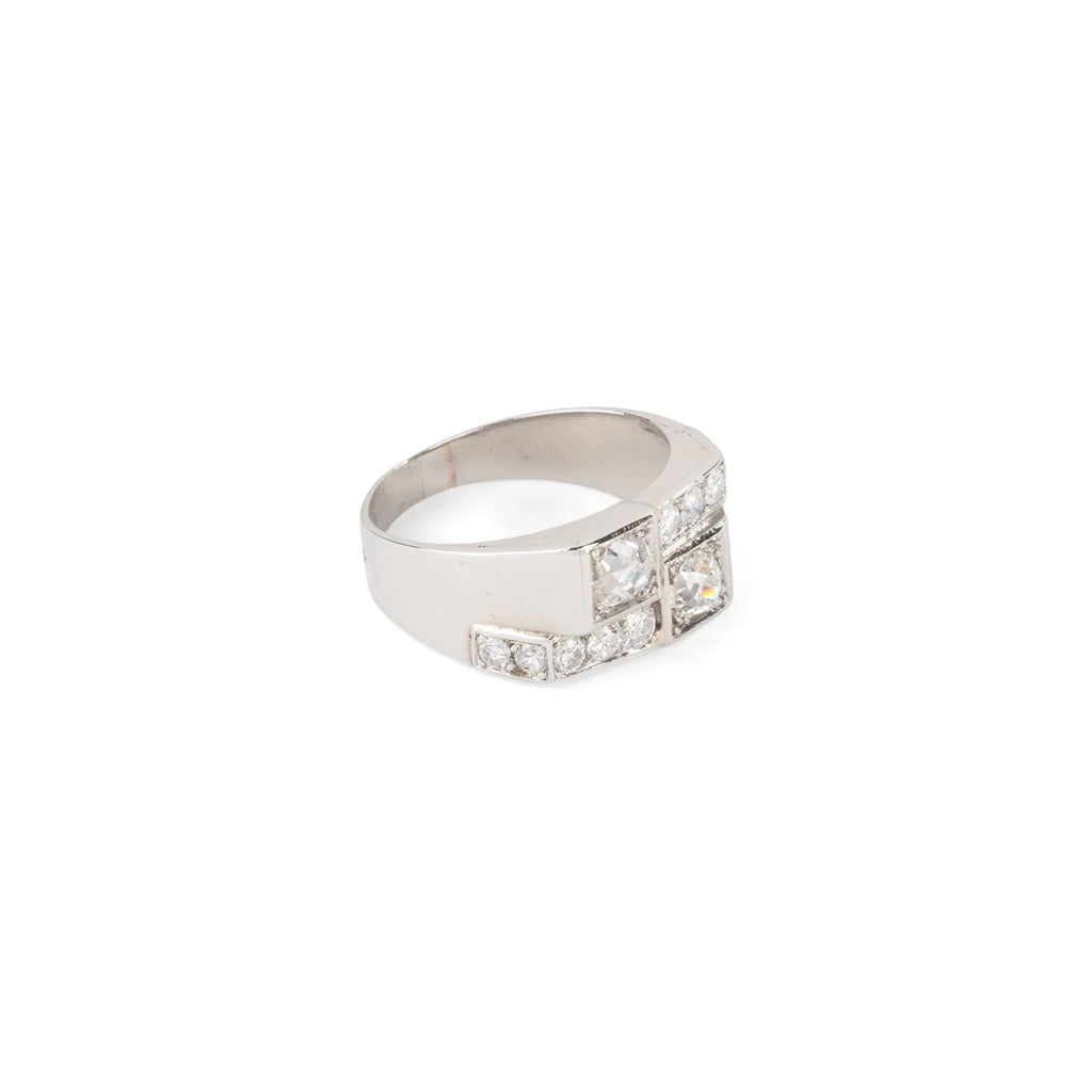 Art Deco Platinum and Diamond Ring