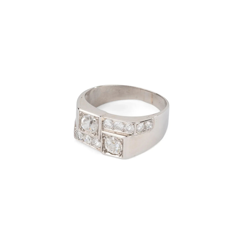 Art Deco Platinum and Diamond Ring
