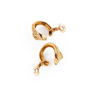 Boucles d'oreilles or jaune et diamants de la Maison Boucheron modèle Serpent Bohème