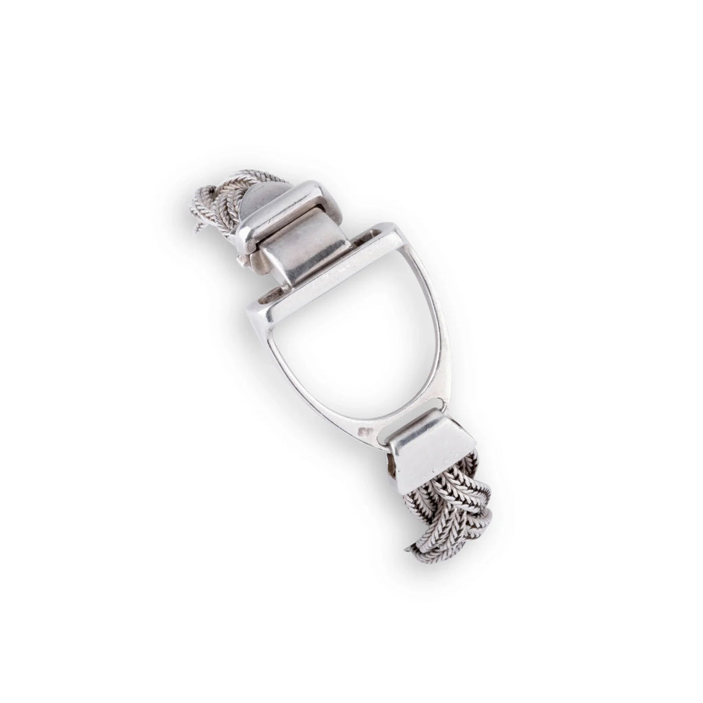 Bracelet Hermès modèle Etrier en argent