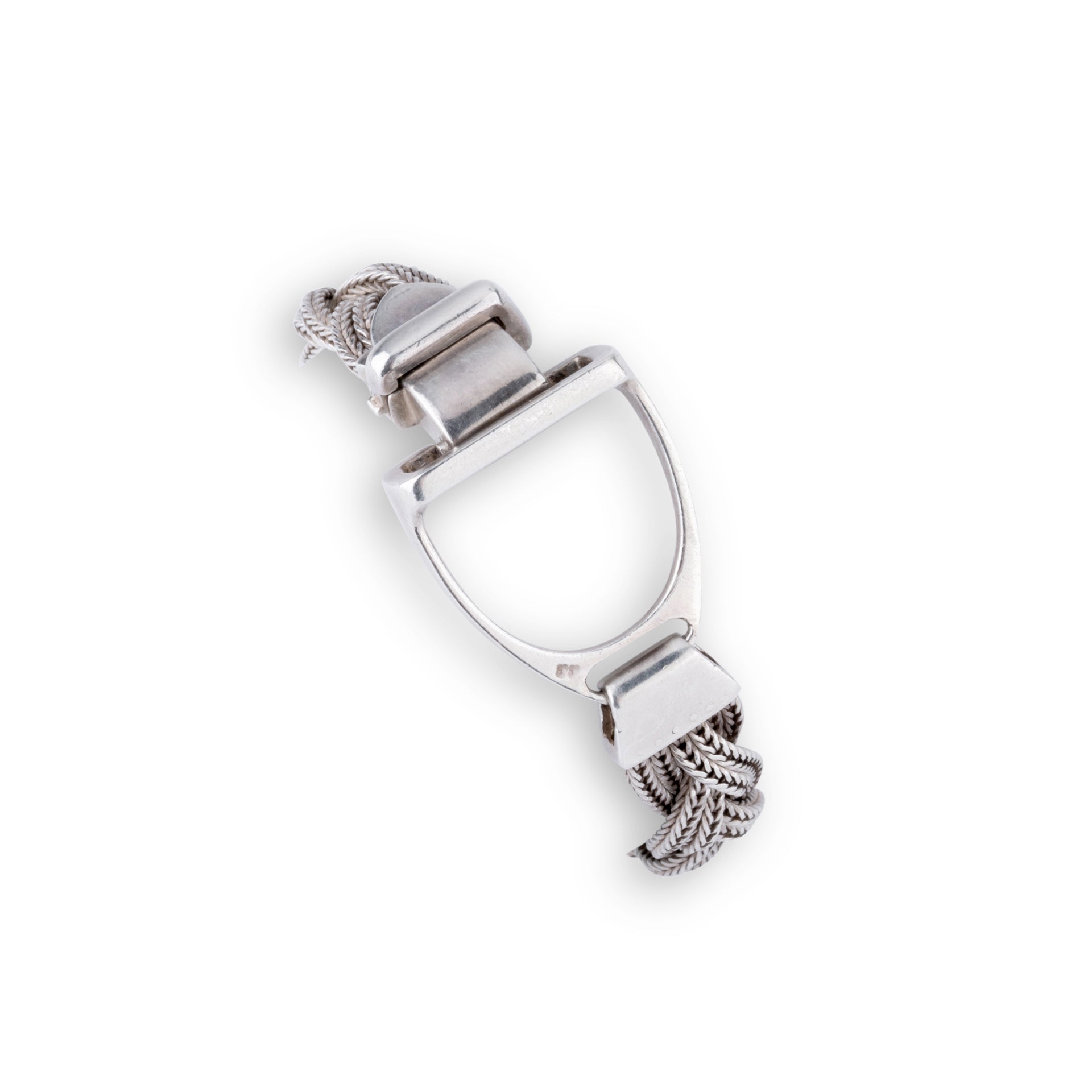 Bracelet Hermès modèle Etrier en argent