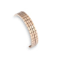 18k rose gold bracelet with rectangular links