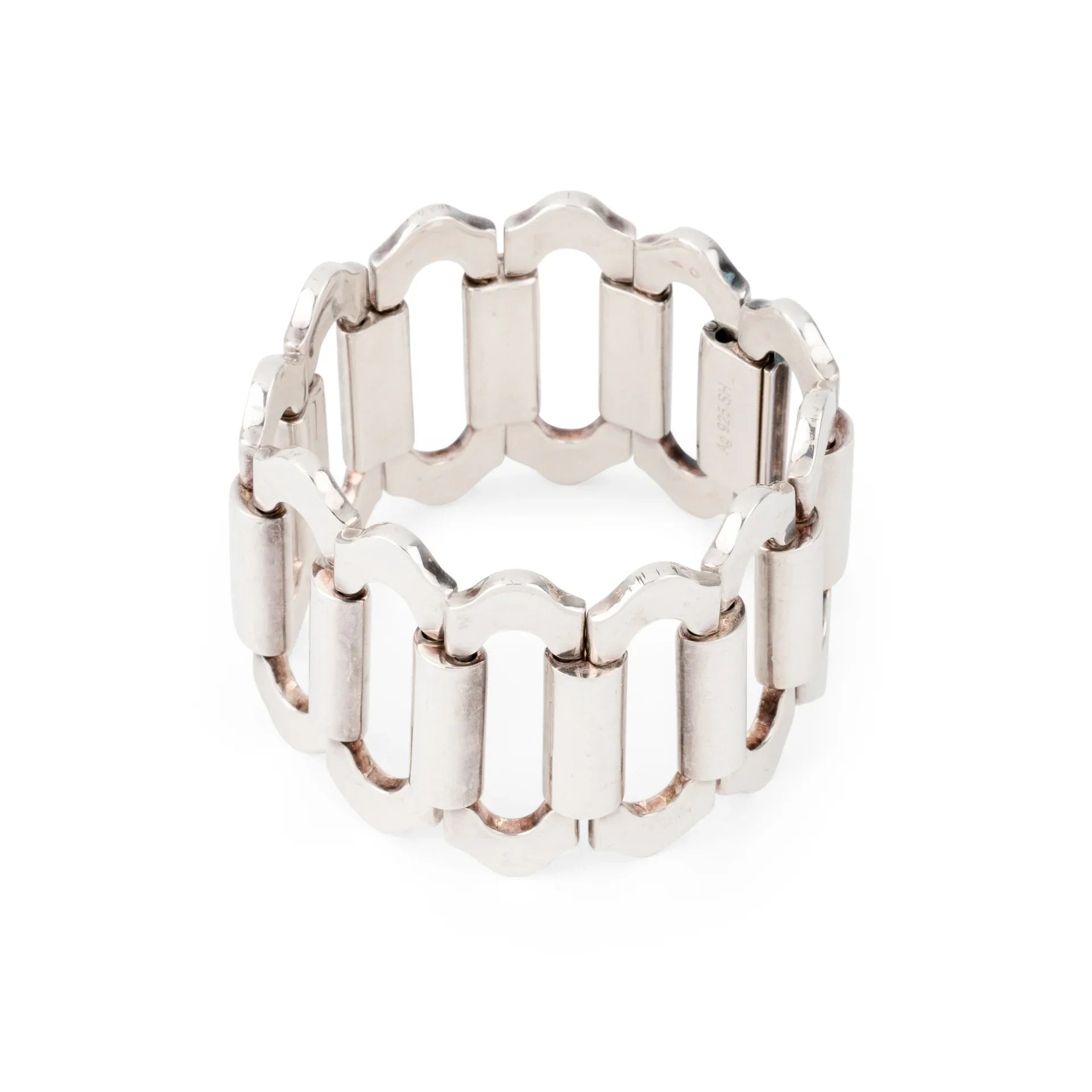 Hermès Ondine sterling silver bracelet
