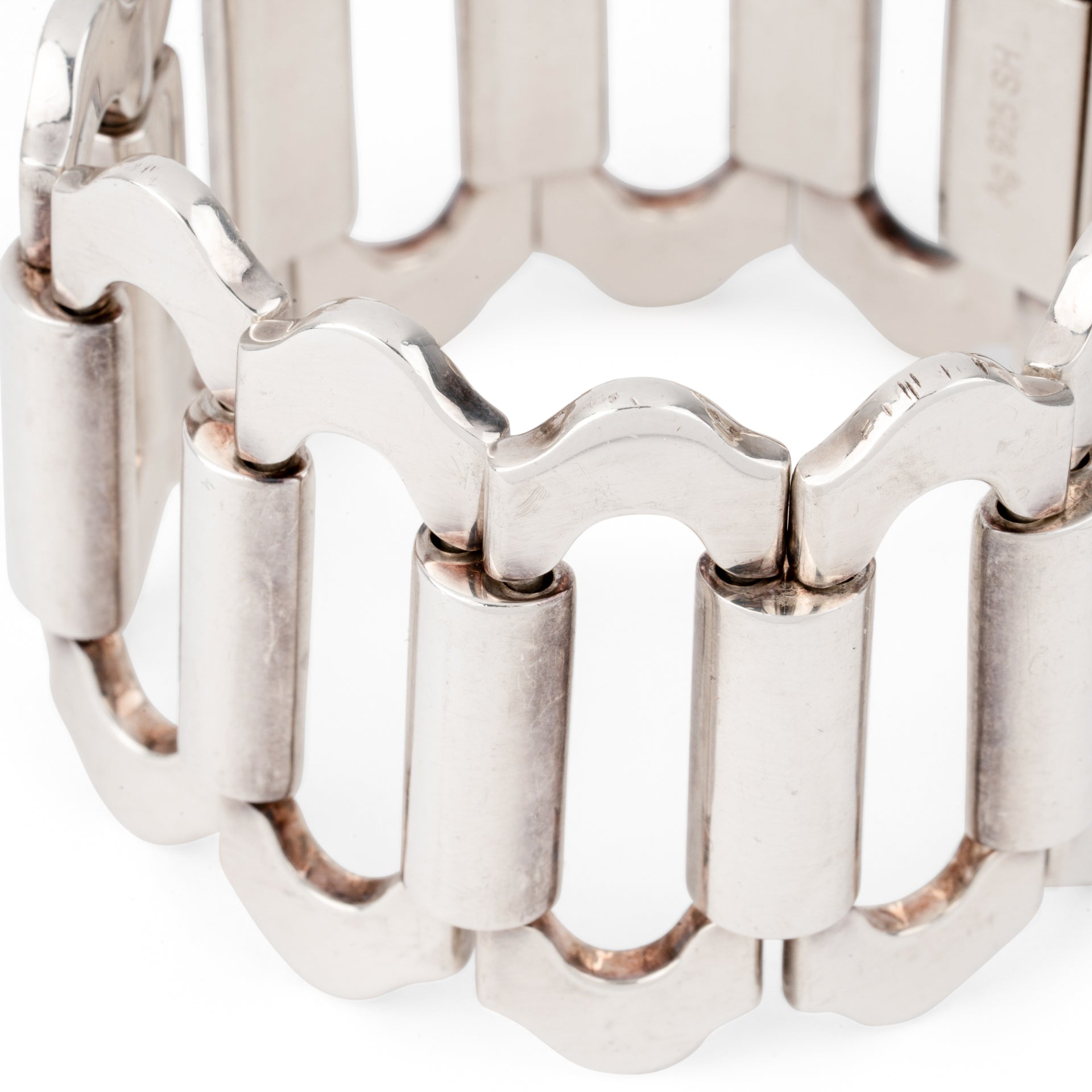 Hermès Ondine sterling silver bracelet