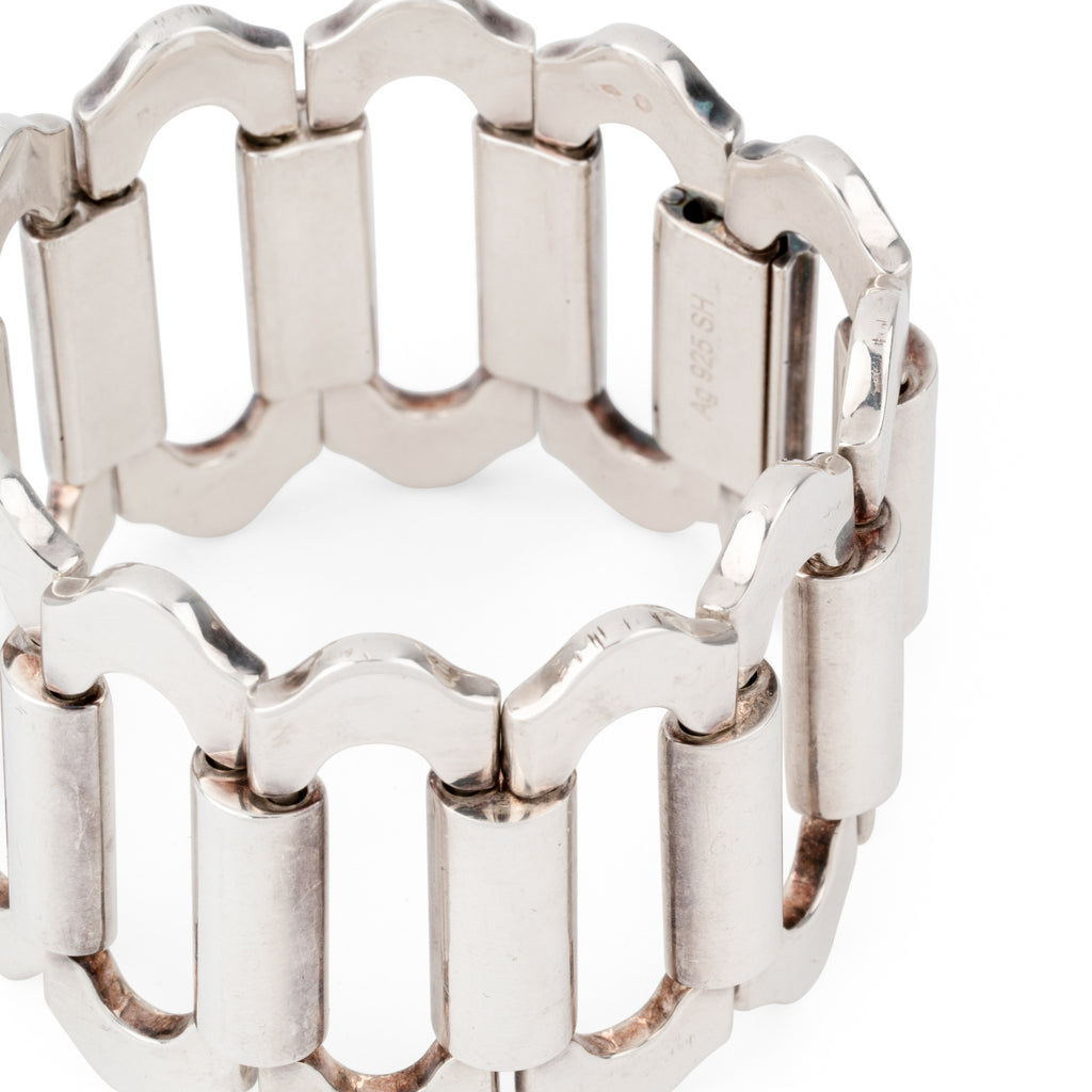 Hermès Ondine sterling silver bracelet