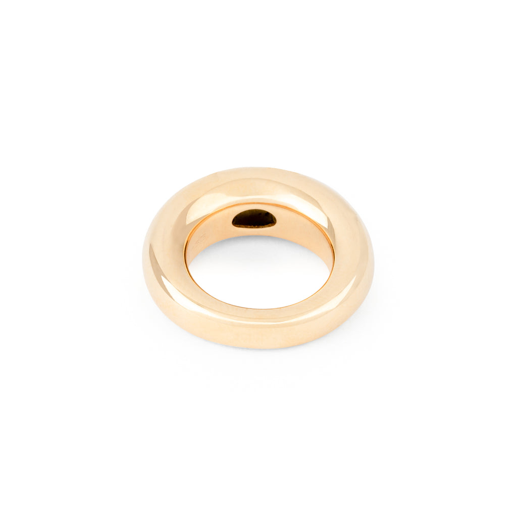 Bague jonc de la Maison Chaumet ornée de diamants