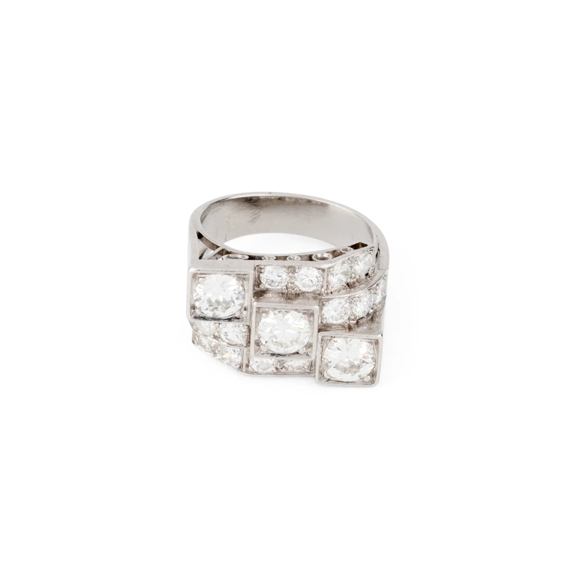 Bague en platine Art Déco