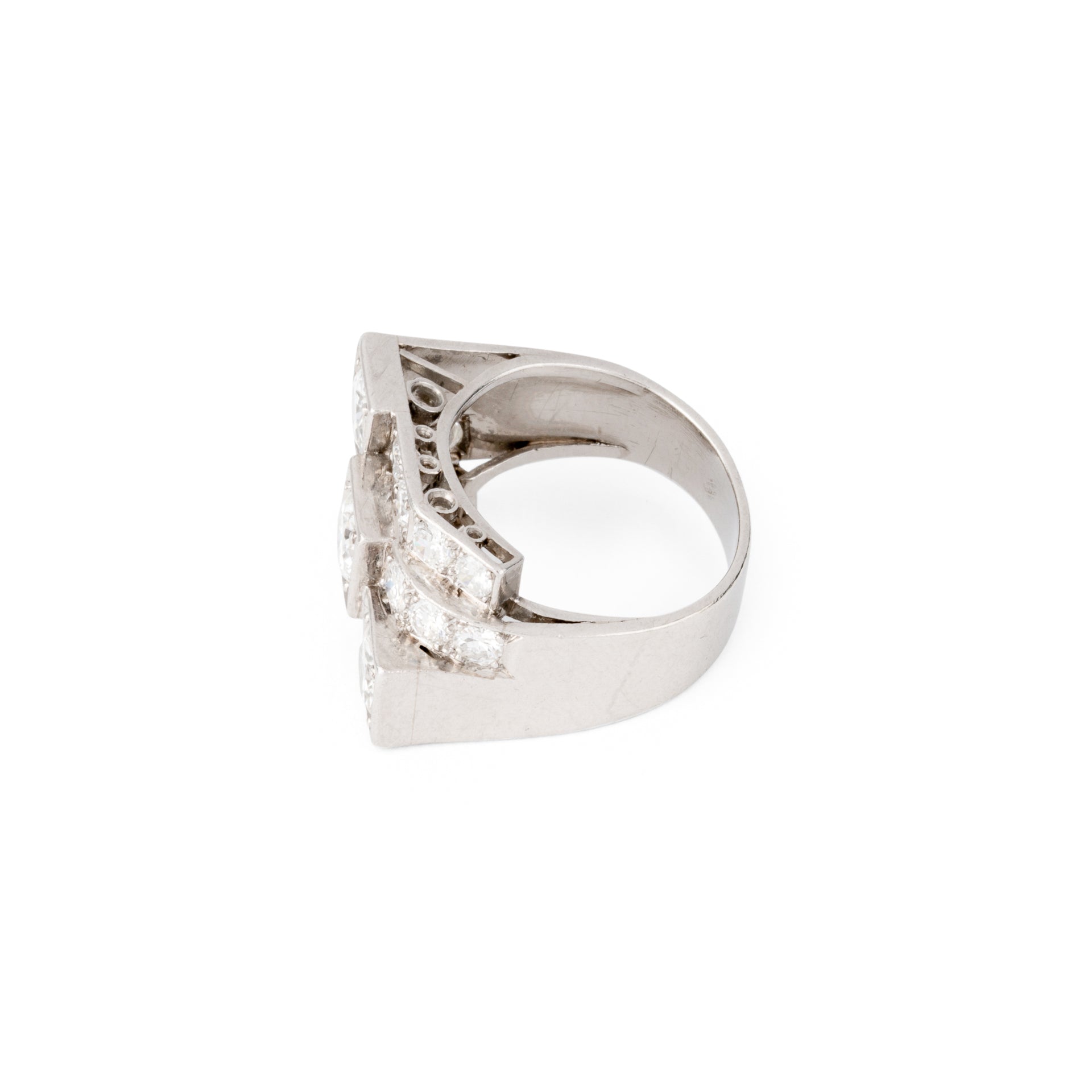 Bague en platine Art Déco