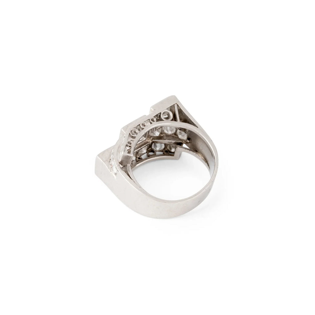 Bague en platine Art Déco