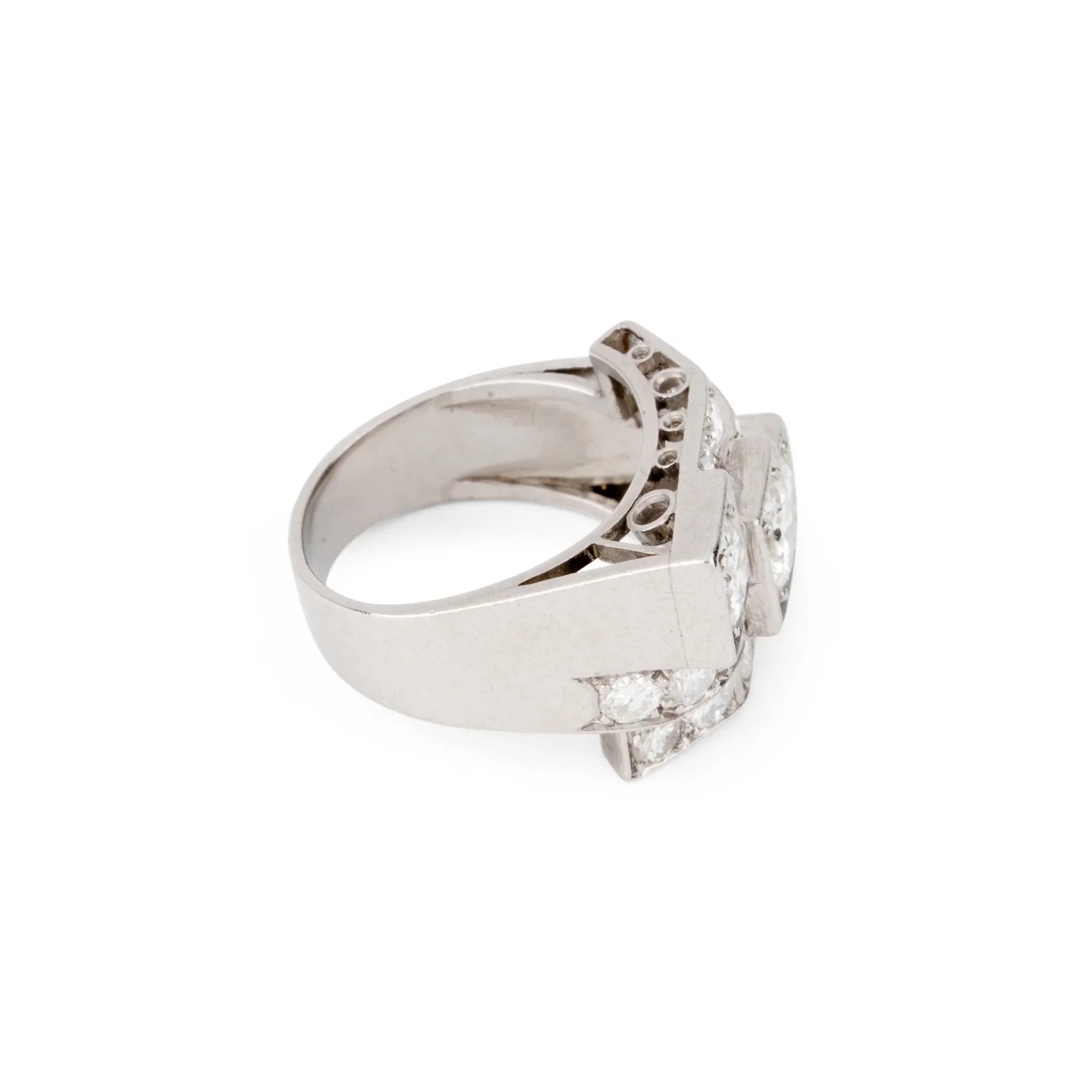 Bague en platine Art Déco