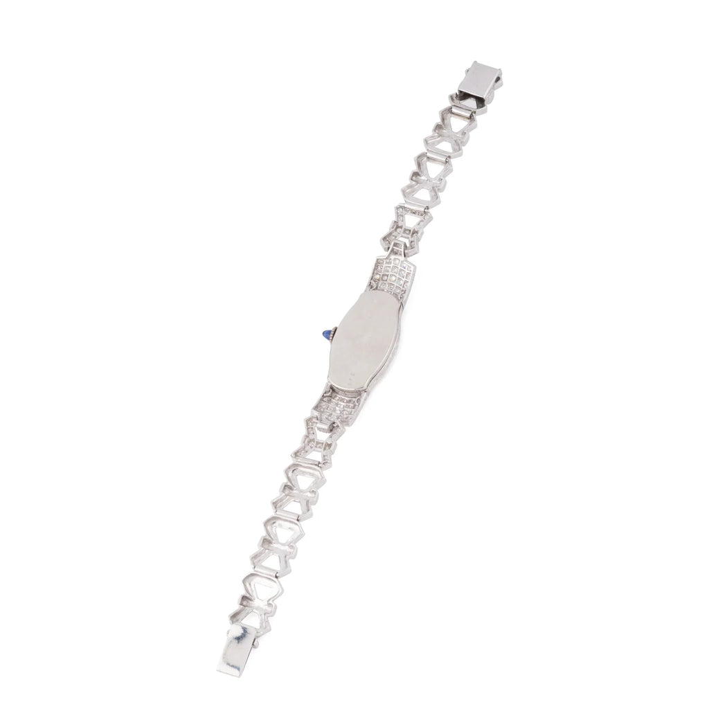 Montre platine et diamants Art Déco