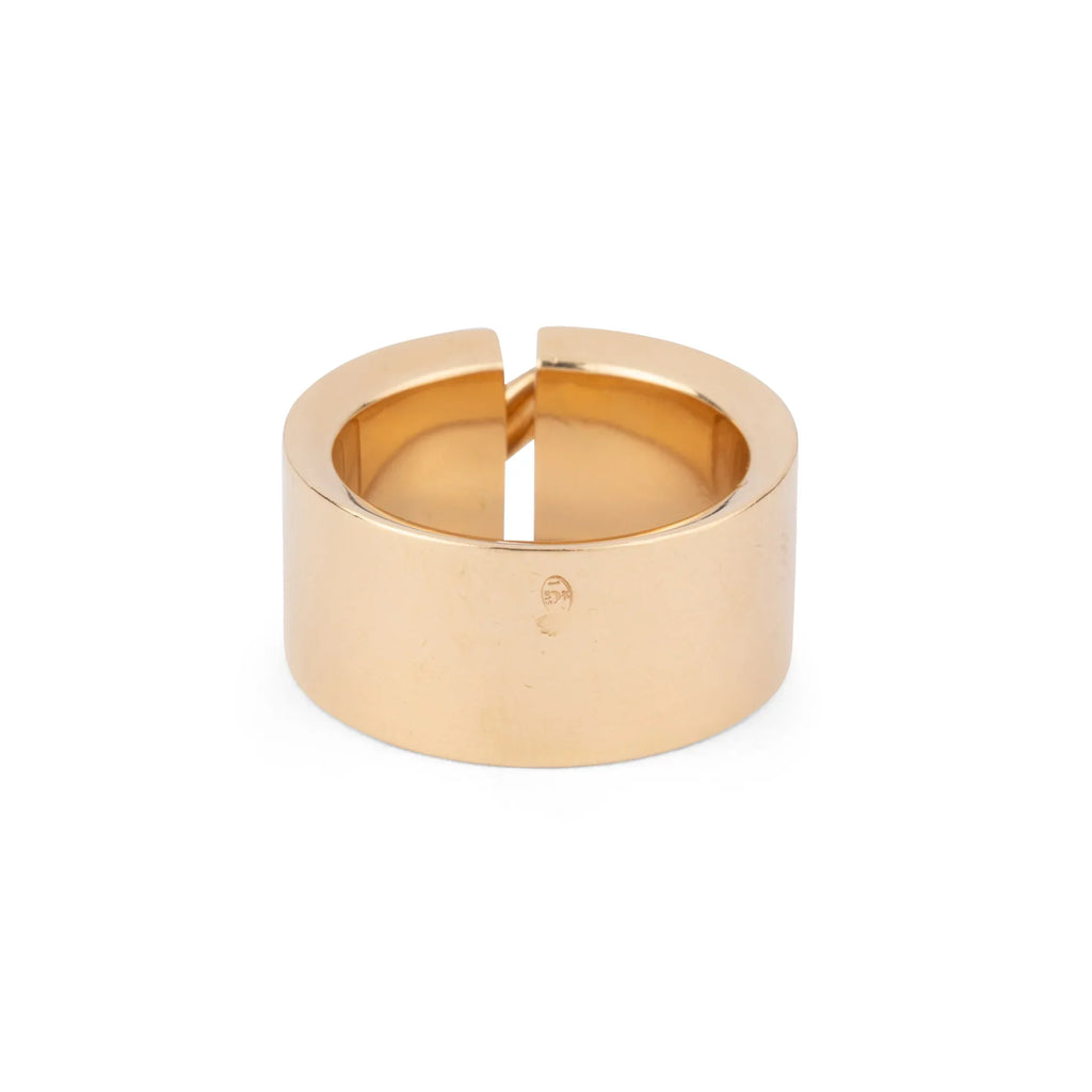 Bague Chaumet or jaune et diamant modèle lien