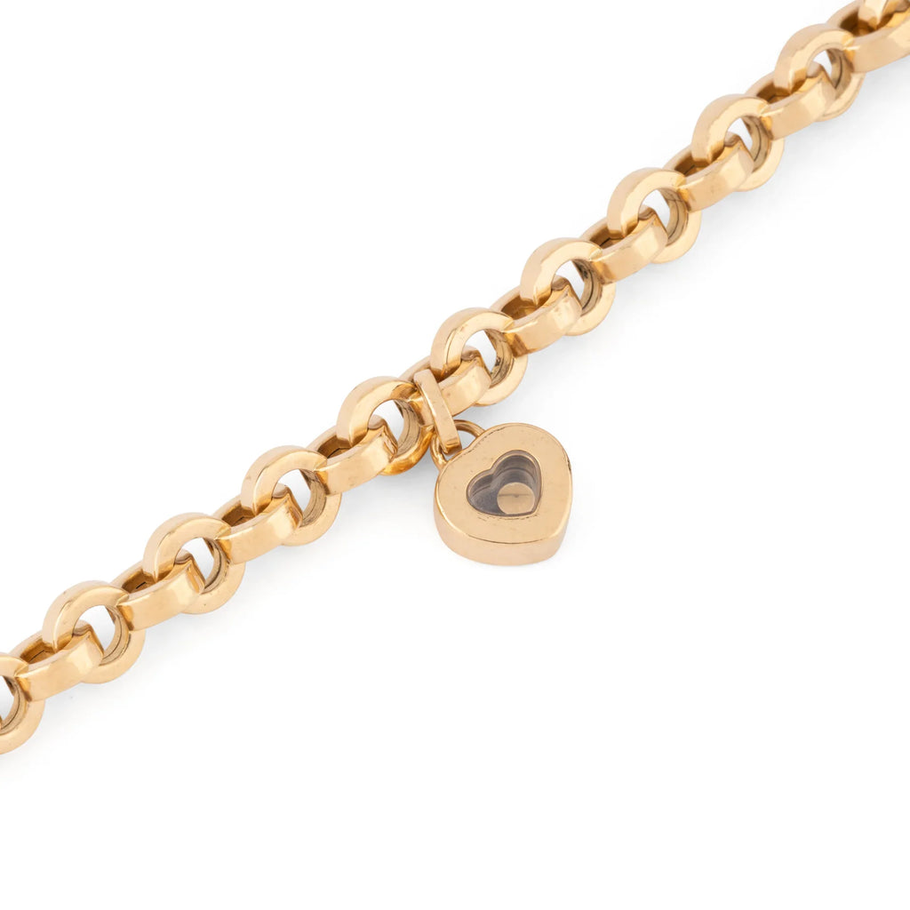 Bracelet de la maison Chopard en or jaune collection Happy Diamond