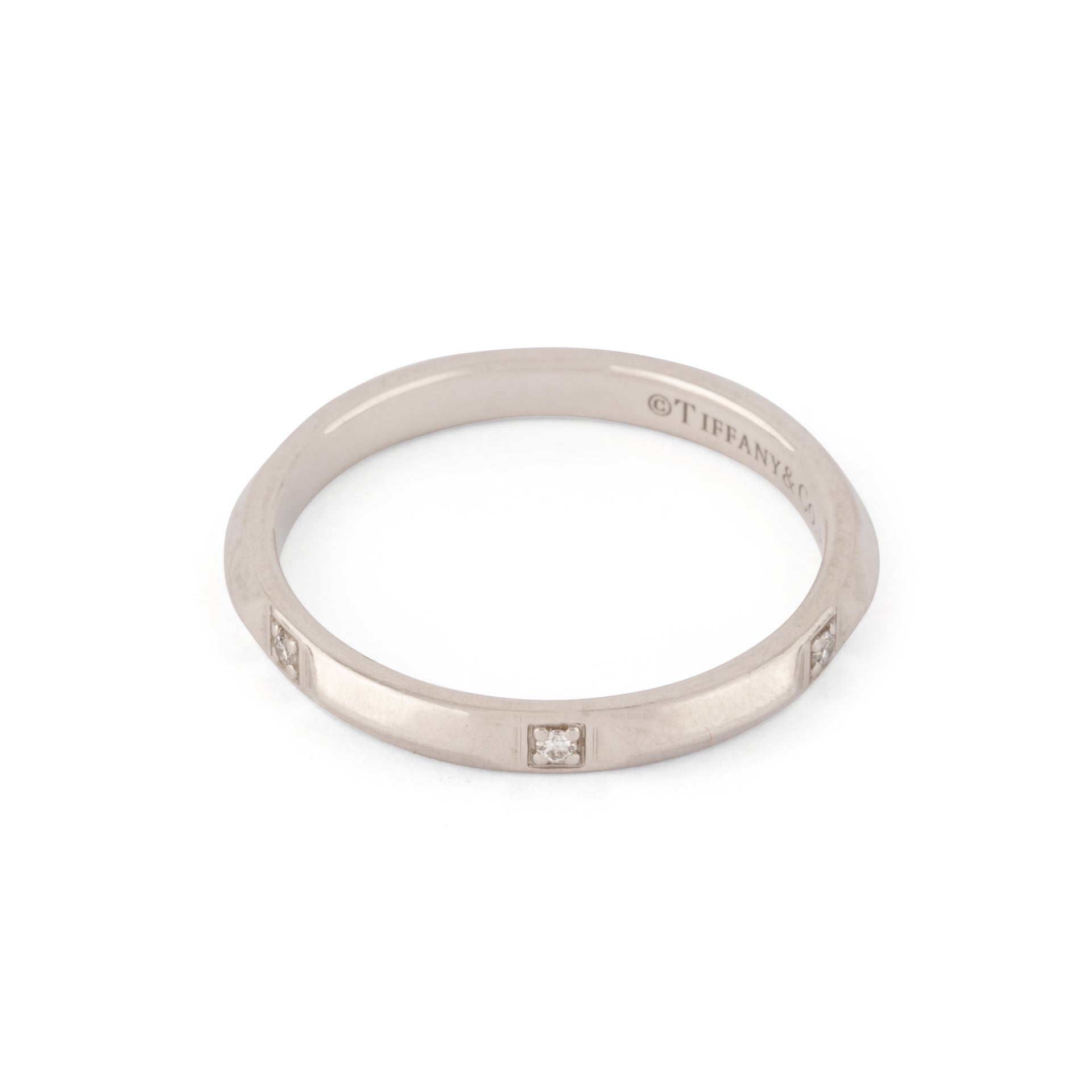 Alliance en platine de la maison Tiffany& Co
