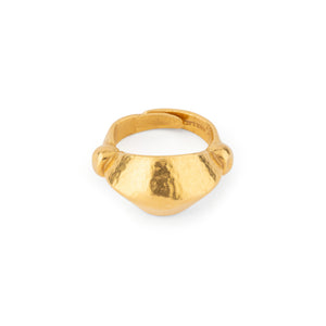 Bague martelé bombée du créateur Lalaounis
