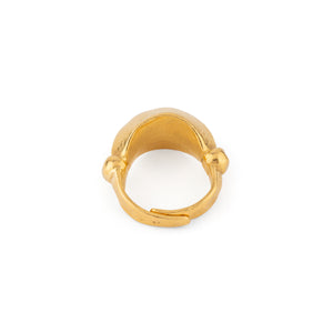 Bague martelé bombée du créateur Lalaounis