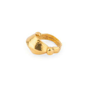 Bague martelé bombée du créateur Lalaounis